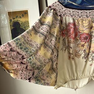 Free People Blue Nile Top Floral Small